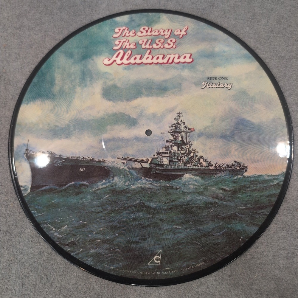 The Story of the USS Alabama Picture Disc Vinyl Record BB-60 History Battle LP - Picture 1 of 2